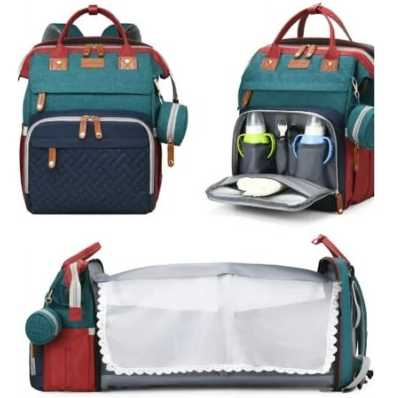 Baby Diaper Bag Backpack, Baby Bag for Girls Boys, Large Travel Diaper Backpack with 16 Pockets, Stroller Straps Pacifier Case for Mom Dad