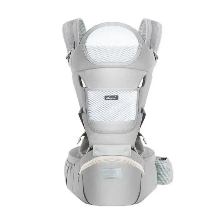 Flip 4 in 1 Convertible Light Airy Baby Carrier, 4 Position, 8 32lb, Gray