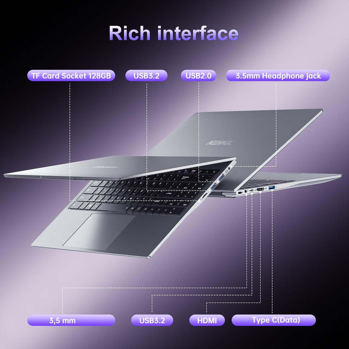NIPOGI Laptop 15.6 FHD 16GB 512GB Intel Quad-Core 12th Alder Lake N97 with Windows 11 Pro