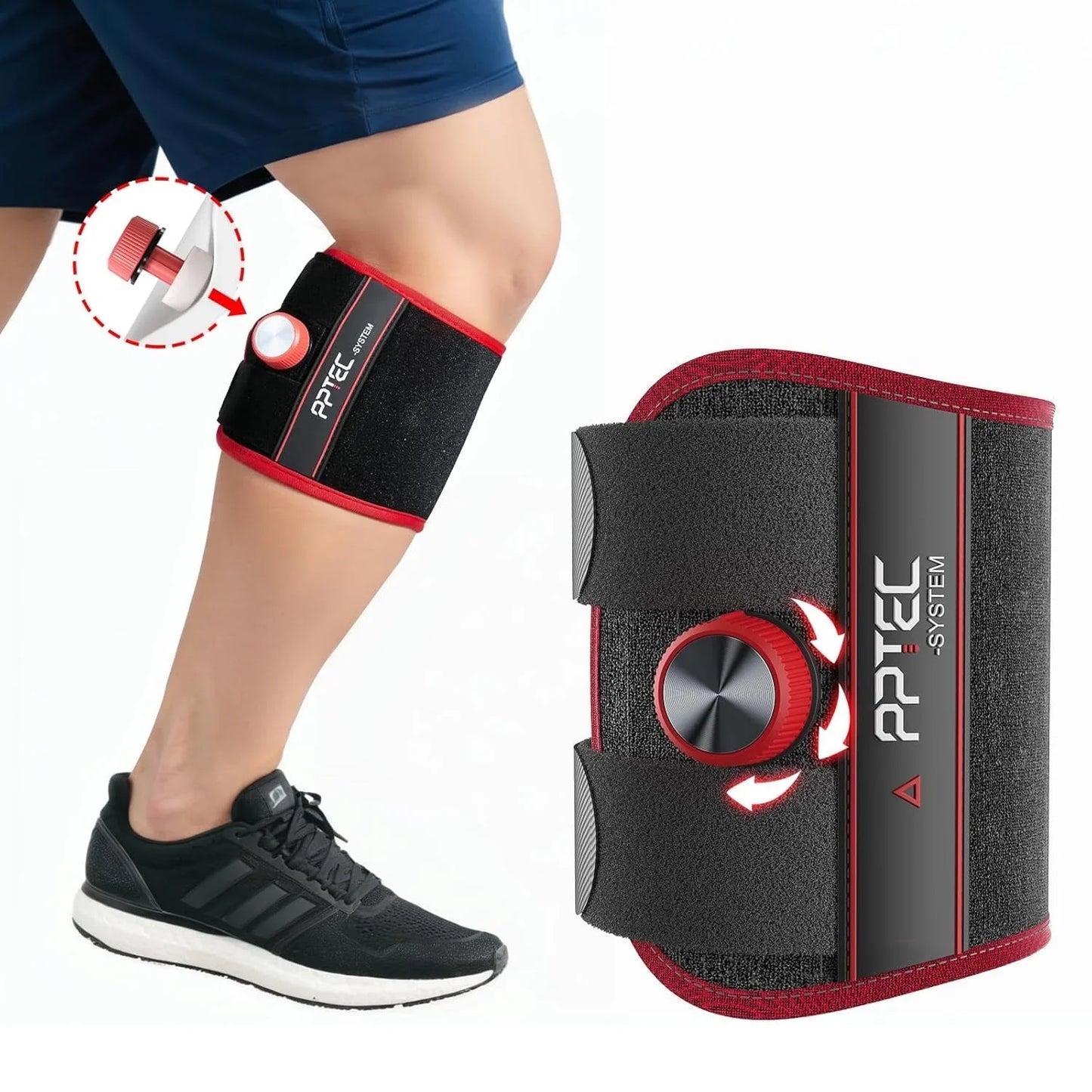 Sciatica Pain Relief Devices 2025 New Sciatica Pain Relief Brace with Adjustable Knob and 2 Versions Pressure Pad for Sciatica Nerve, Lower Back Hip Pain Relief,Knee Brace for Men Women