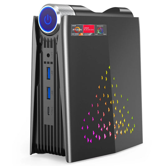 NIPOGI S3A Mini PC with AMD Ryzen 7 5700U, 16GB RAM, 512GB SSD, Windows 11 PRO