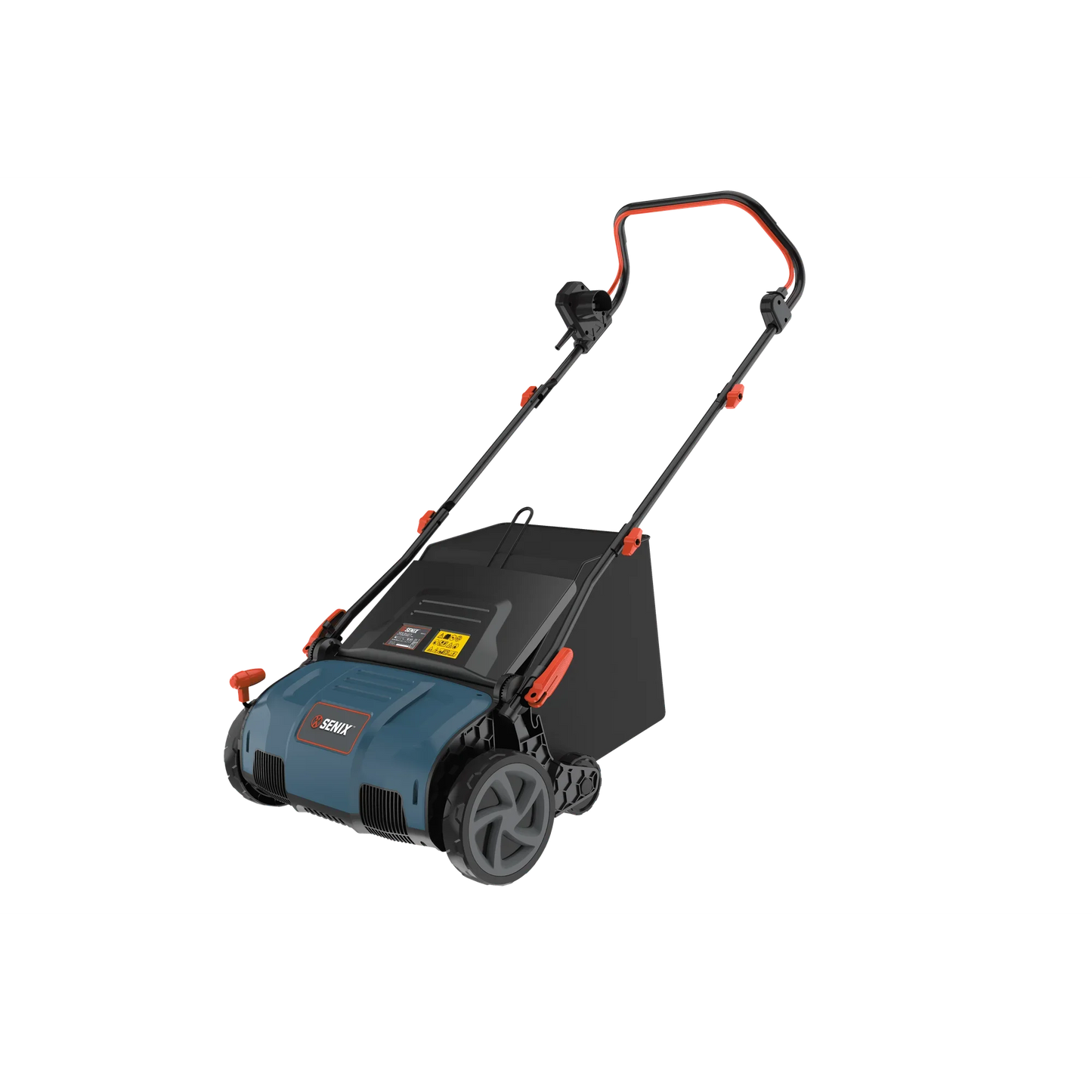 SENIX Dethatcher/Scarifier 2 in 1, 15" 13Amp Corded Walk-Behind Lawn Mower with 5-Position Adjust, SCE13-M